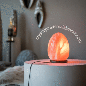 salt lamp woth eag shap
