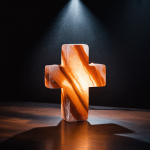 Cross Salt Lamp Long