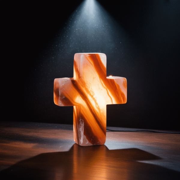 Cross Salt Lamp Long