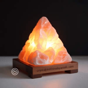Pyramid Shape Salt Lamp