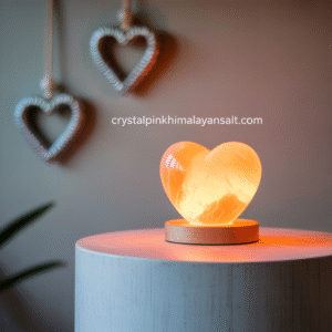 heart shap salt lamp