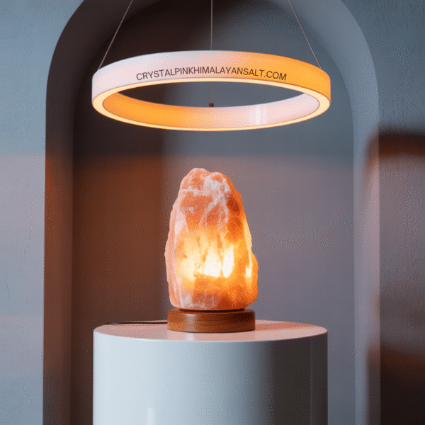 Natural salt lamp